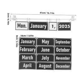 GRIRIW 1 Set Flip Calendar Set Boho Style Classroom Decor with Date Cards Bulletin Board for Teaching Days and Months Easy Installation for Preschool Classrooms