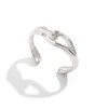 FUTIMELY Irregular Gold Chunky Cuff Bracelets for Women Adjustable Silver