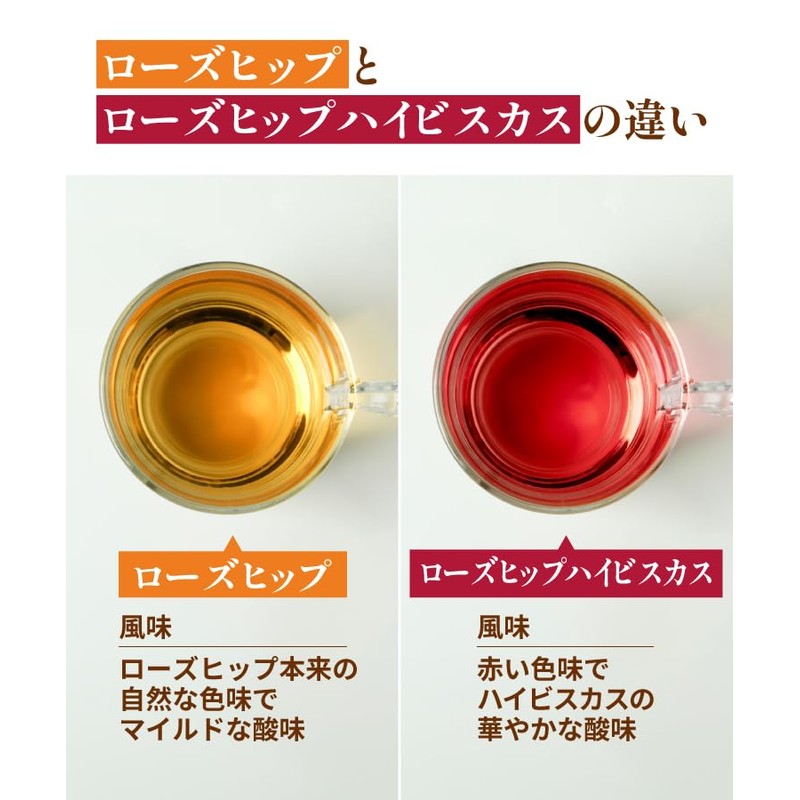 Warm Farm [Natural Color Not Red] Rose Hip Tea Bag