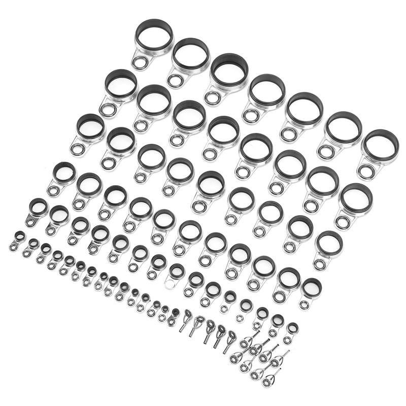 Telescopic Surf Casting Rod Guides Tip Tops Repair Kit Fishing