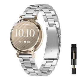 SeGinn Band, Compatible with Garmin Lily 2 Active / Garmin Lily 2 Replacement Band, Stainless Steel, Adjustable Size, Adjusting Tool Included, Strap, Business Style, Skin-friendly, Replacement Belt