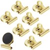 Artcut 8 Pack Gold Magnetic Clips - Strong Fridge &
