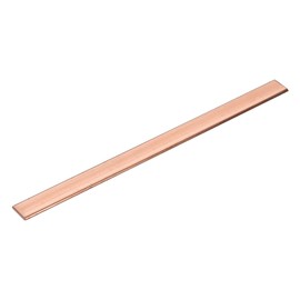sourcing map Copper Flat Bar, 0.08 Inch Thickness x 0.59 Inch Width x 7.87 Inch Length Copper Rod Bearing Plate for Electric (2 mm x 15 mm x 200 mm)