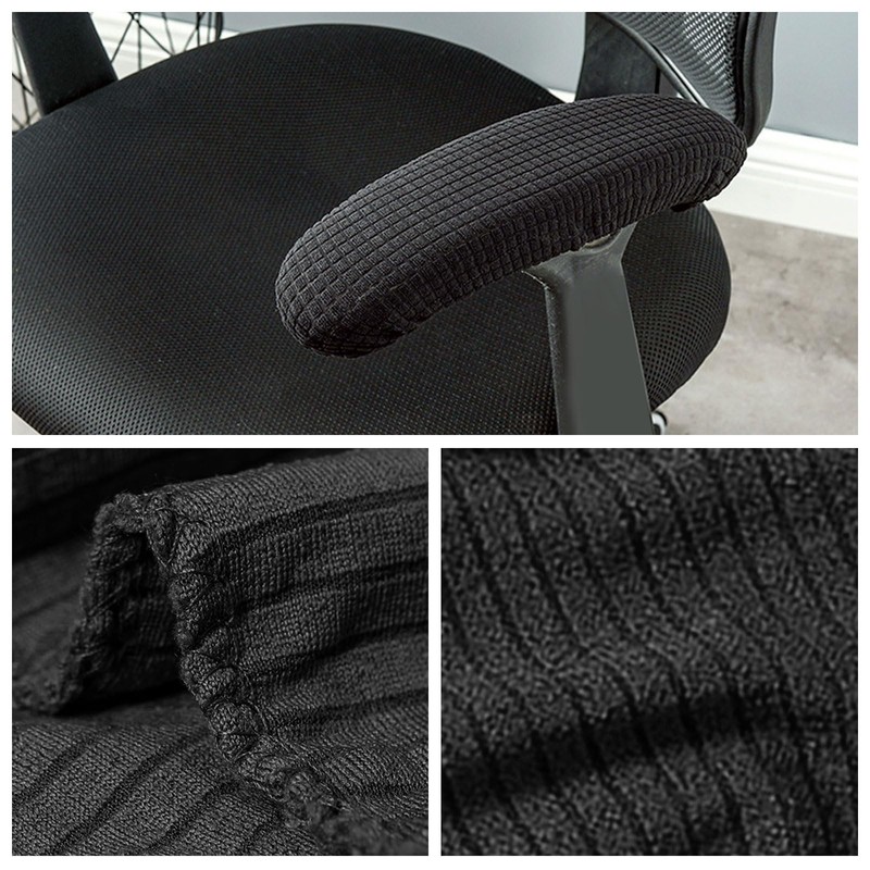 FUIPVGI 4 Pieces Armrest Covers Office Chair Arm Armrest Covers,