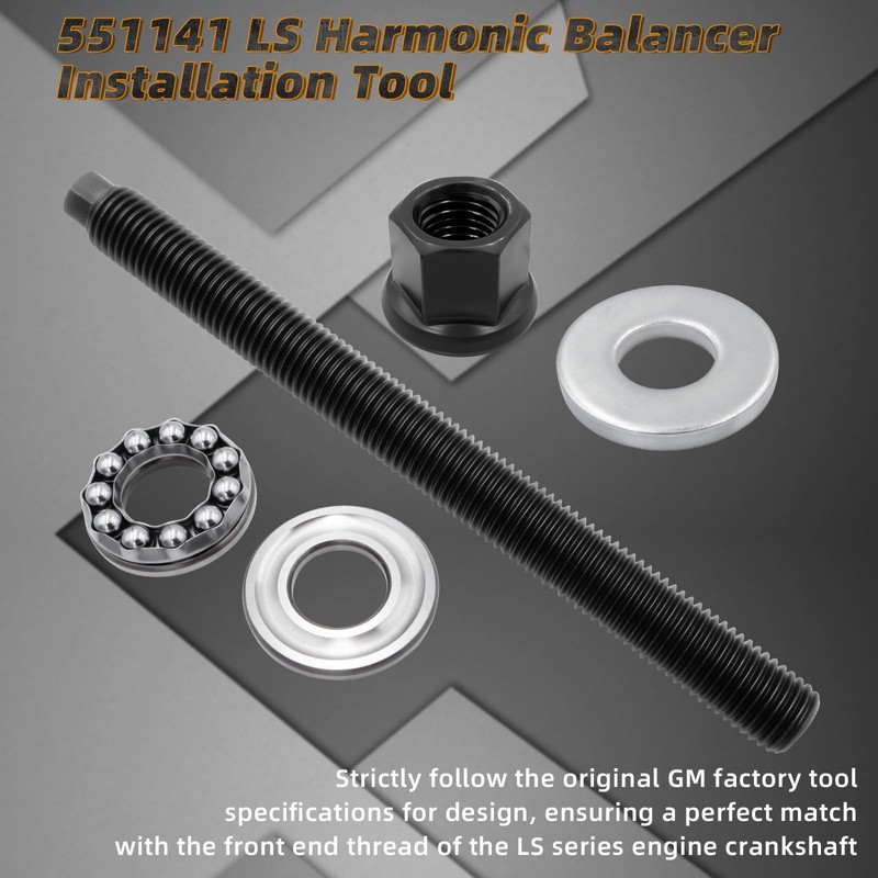 JEYPSHQP 551141 LS Harmonic Balancer Installation Tool Crank Pulley Install