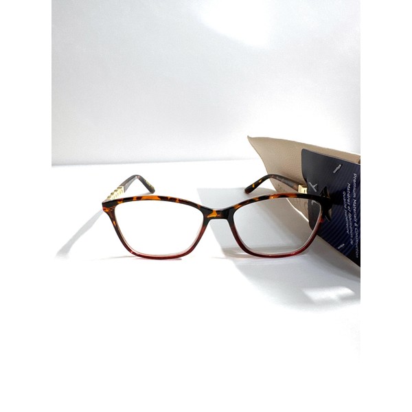 Foster Grant Coloread Premium Tortoise Shell Reading Glasses, FGLR2003 Rectangular
