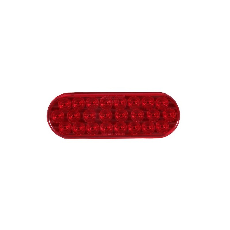 Maxxima M63201R Red 6" Oval LED Warning Flasher Light