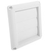 KOMBIUDA Outdoor Louvered Dryer Vent Cover Airflow Vent for Window