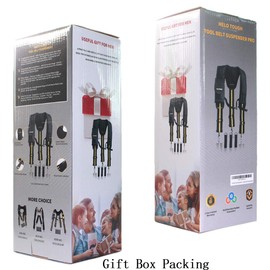 MELOTOUGH Work Suspenders Tool Belt Suspenders with Large Moveable Phone Holder