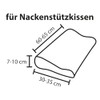 Traumschlaf Universal Cover for Neck Support Pillow Marine S-M Height