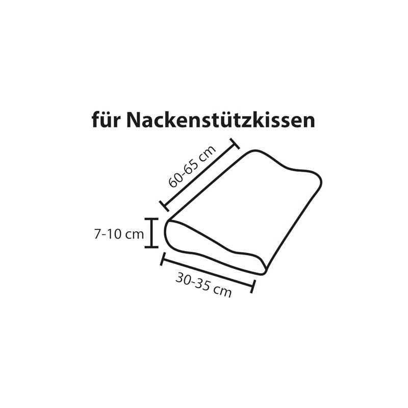 Traumschlaf Universal Cover for Neck Support Pillow Marine S-M Height