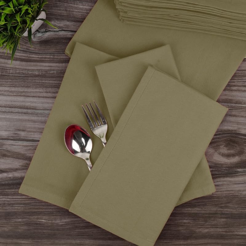 Sweet Needle 12 Pack 100% Cotton Oversized Napkins 45 x