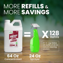 Naeterra Aromatherapy Cleaning Concentrate 64 Oz Naeterra Aromatherapy Cleaning Concentrate - Plus 10ML Naeterra Oil