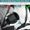 Unbranded/Generic 2PCS Adjustable Shoulder and Neck Seat Belt Adjuster Compatible