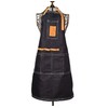 Esschert Design Denim Garden Tool Apron (80% Cotton/20% Polyester)/Pig Leather/Metal,