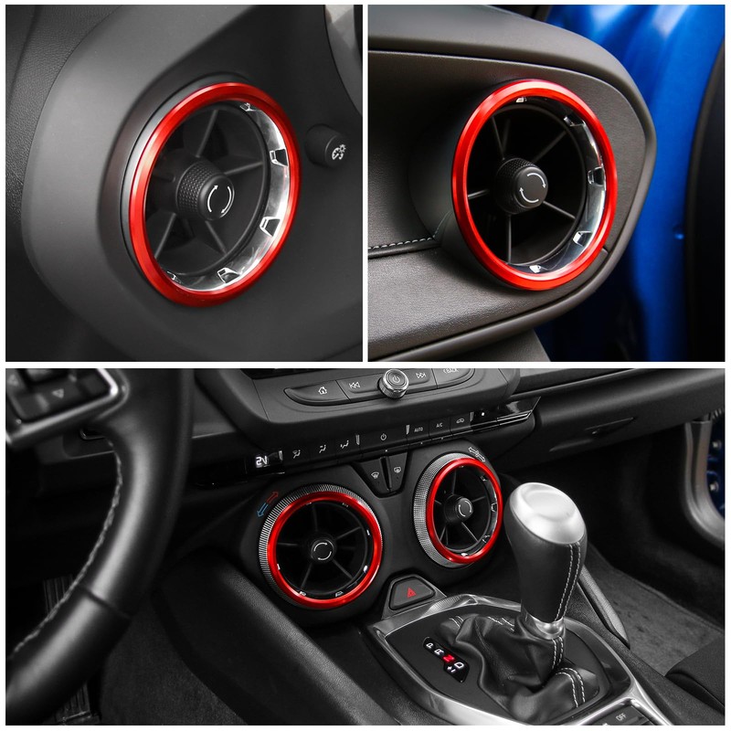 JOSHELA for Camaro Dash Air AC Vent Cover Trim Ring