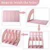 SAYEEC Magazine File Holder Folder Storage Desktop 4 Compartment Standing