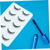 Baluue 5pairs Natural Look Fake Eyelashes Reusable Thick Eyelash for