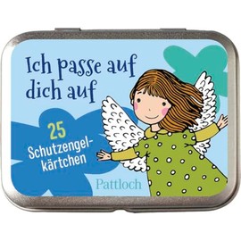 Ich passe auf dich auf - 25 Schutzengelkärtchen: Dein Schutzengel für jeden Tag: 25 Karten in Metalldose. Für Kinder ab 5 Jahren (Kleine Geschenke zur Einschulung & für die Schultüte)