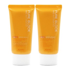 A'pieu Pure Block Natural Daily Sunscreen EX 50ml+50ml - Coming soon / 어퓨 퓨어블록 내추럴 데일리 선크림 EX 50ml+50ml-유통임박