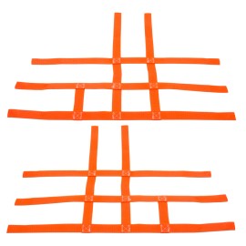 Alba Racing Polaris Predator 500   Nerf Bar Nets   Pro Peg   Fit Alba Tusk   Orange  J