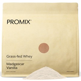 ProMix Nutrition Whey Protein Powder, Vanilla - Grass-Fed - ­Post Workout Fitness & Nutrition Shakes, Smoothies, Baking & Cooking Recipes - Gluten-Free & Keto-Friendly - 2.5 Pound (Pack of 1)
