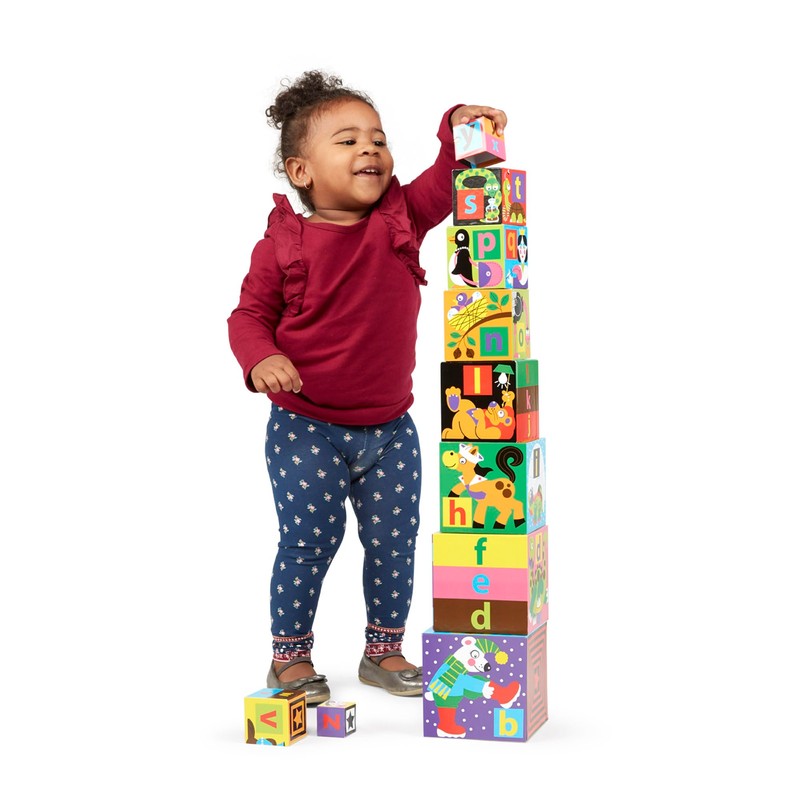 Melissa & Doug Deluxe 10-Piece Alphabet Nesting and Stacking Blocks