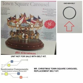 MR. CHRISTMAS TOWN SQUARE CAROUSEL REPLACEMENT SQUARE  BELT KIT