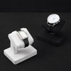 Woodten Single Watch Stand Display with Linen Lining - Compact