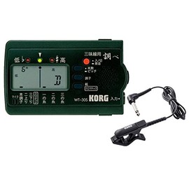 Korg (korugu) For 三味線 Tuner Check WT – 30S + Contact Microphone cm – 300 – BK SET