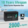Enegitech 12V 10Ah LiFePO4 Lithium Battery, Built-in 10A BMS, 2000+