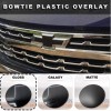 Advanced Trims Gloss Black PLASTIC BowTie Grill Overlay For 2022-2025