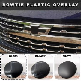 Advanced Trims Gloss Black PLASTIC BowTie Grill Overlay For 2022-2025 Silverado 1500 NOT VINYL