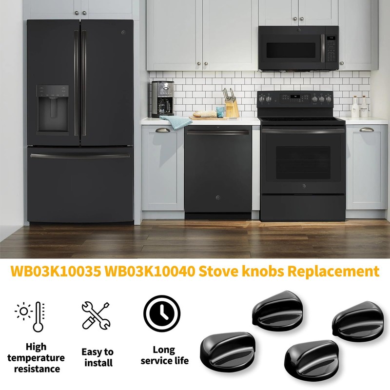 Allstare Upgraded WB03K10035 Stove knobs Replacement for GE Hotpoint Stove