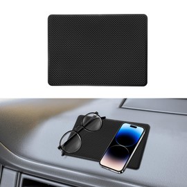HQRNYP Car Dashboard Anti-Slip Mat, Dashboard Accessories, 7.1"x 5.1" Multifunctional Vehicle Dash Strong Gripping Pad, PVC Sticky Adhesive Pad Car Accessories for Cell Phones, Keys, Coins (Small)
