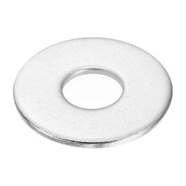 sourcing map 1Pcs M18 Flat Washer, 304 Stainless Steel 20mm ID x 56mm OD x 4mm Thick for Bolt Screw, Factories Repair, Kitchens, Shops, and Outdoor Construction, Silver