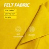 Yellow Felt Fabric - 1.6mm Thickness 36" X 18" Square
