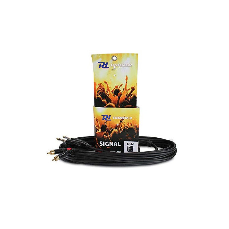 Power Dynamics PD Connex 2x RCA Phono To 2x 6.35mm