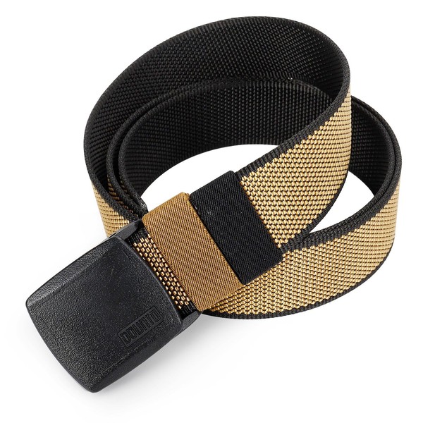 ACTCLOUD Reversible Nylon Web Belt with YKK Buckle, Metal-Free Airport