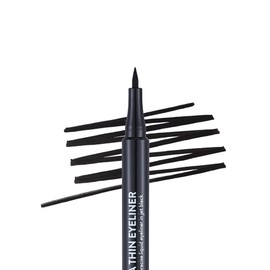 Flormar Ultra Thin Eyeliner Black - Waterproof Liquid Eyeliner with Precise Felt Tip, Highly Pigmented & Long-Lasting