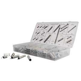 Spring Assortment, Set of 200 Coil Spring and Compression Springs Spring Steel