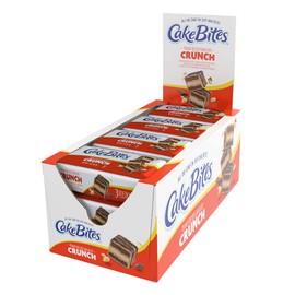 The Original Cakebites by Cookies United, Grab-and-Go Bite-Sized Snack, Peanut Butter Crunch, 12 Pack of 3 Cookies