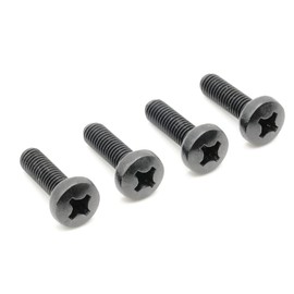 ReplacementScrews Rear License Plate Screws Compatible with KIA Soul - Stainless Steel - Black Oxide (Pack of 4)
