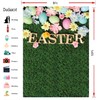 Dudaacvt 8x10 ft Easter Backdrop Happy Easter Backdrops Easter Green