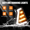 Fancemot LED Front Bumper Fog Lights Daytime Running Lights DRL