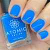 Pastel Neon Blue Nail Polish