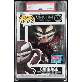 Comics: Venom Carnage Collectible Vinyl Figure #926, Fully Encapsulated Bundle with Compatible Funko Pop! PSA Hard Protector Case, PSA Graded 9 Mint