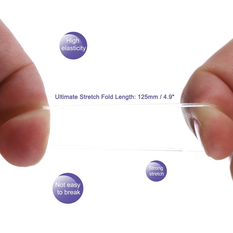 sourcing map 1000 Pack Rubber Band Stretchable Rubber Elastic Band