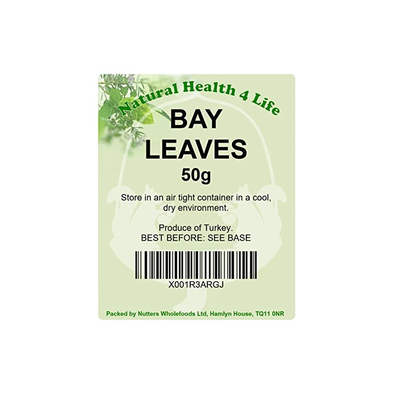 Natural Health 4 Life Dried Spices, Whole Bay Leaves Seasoning