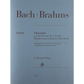 Chaconne - From Partita no. 2 in D minor - Piano - Sheet music - (HN1187): Bearbeitung für Klavier, linke Hand; Urtextausgabe